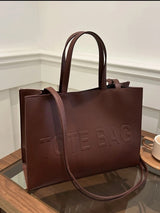 Large-Capacity Waterproof Business Casual Fashion Style 1 Solid Color Pu Leather Women's Backpack Shoulder Bag Suitable For Girls, Ladies, College Students, Newcomers And White-Collar Workers, Very Suitable For Work, Business, Commuting, School.